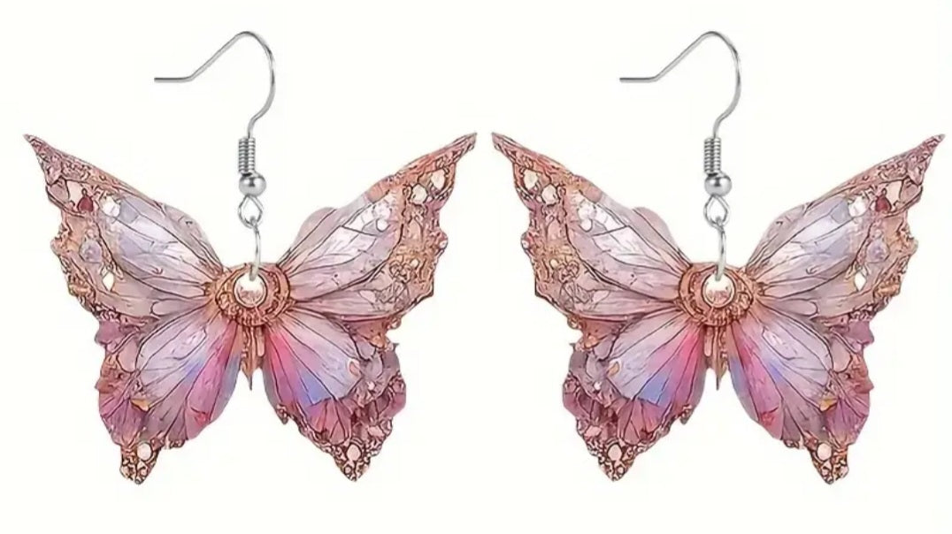 Boucles d'oreilles papillon