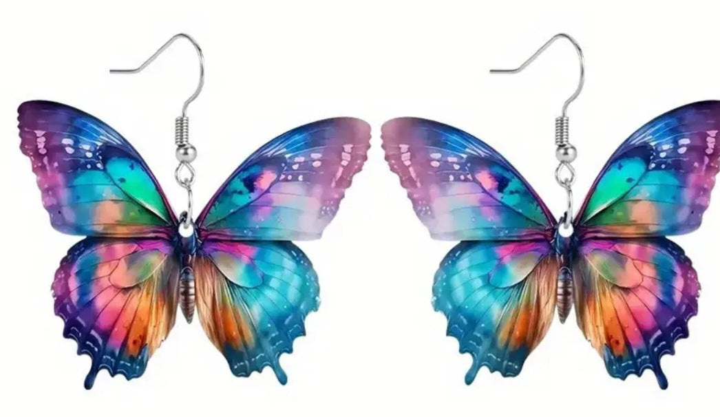 Boucles d'oreilles papillon