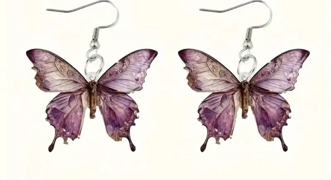 Boucles d'oreilles papillon