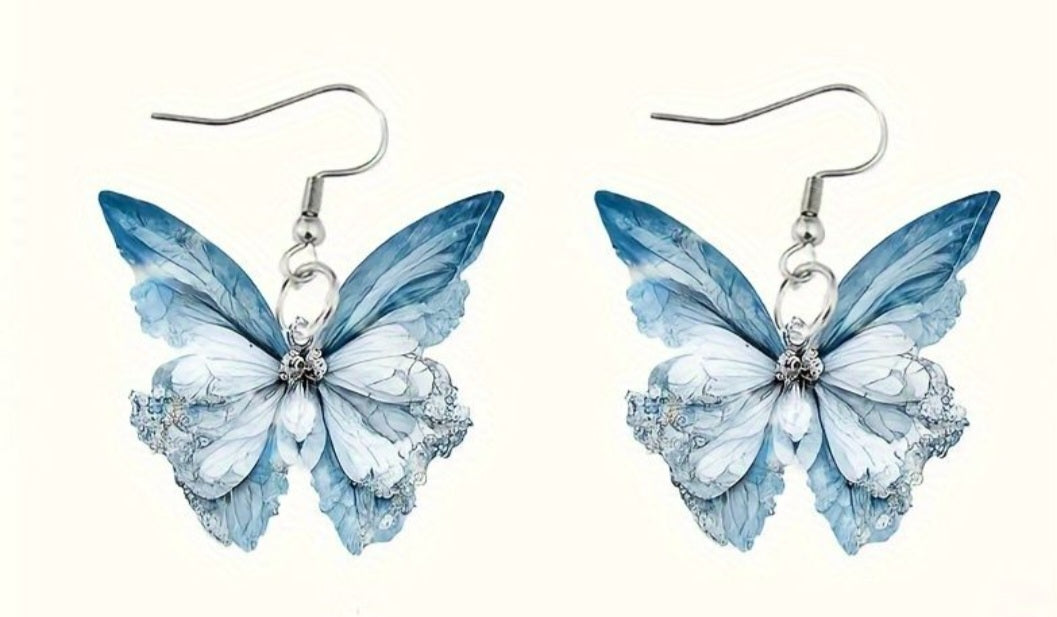 Boucles d'oreilles papillon