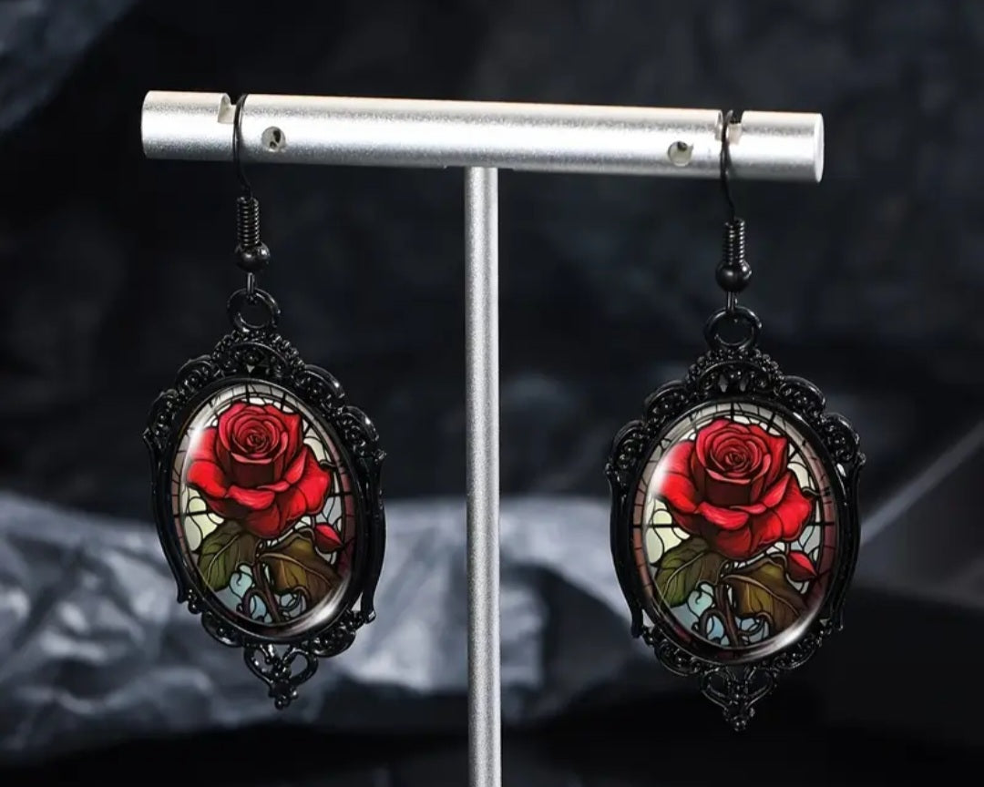 Boucles d'oreilles rose du crépuscule
