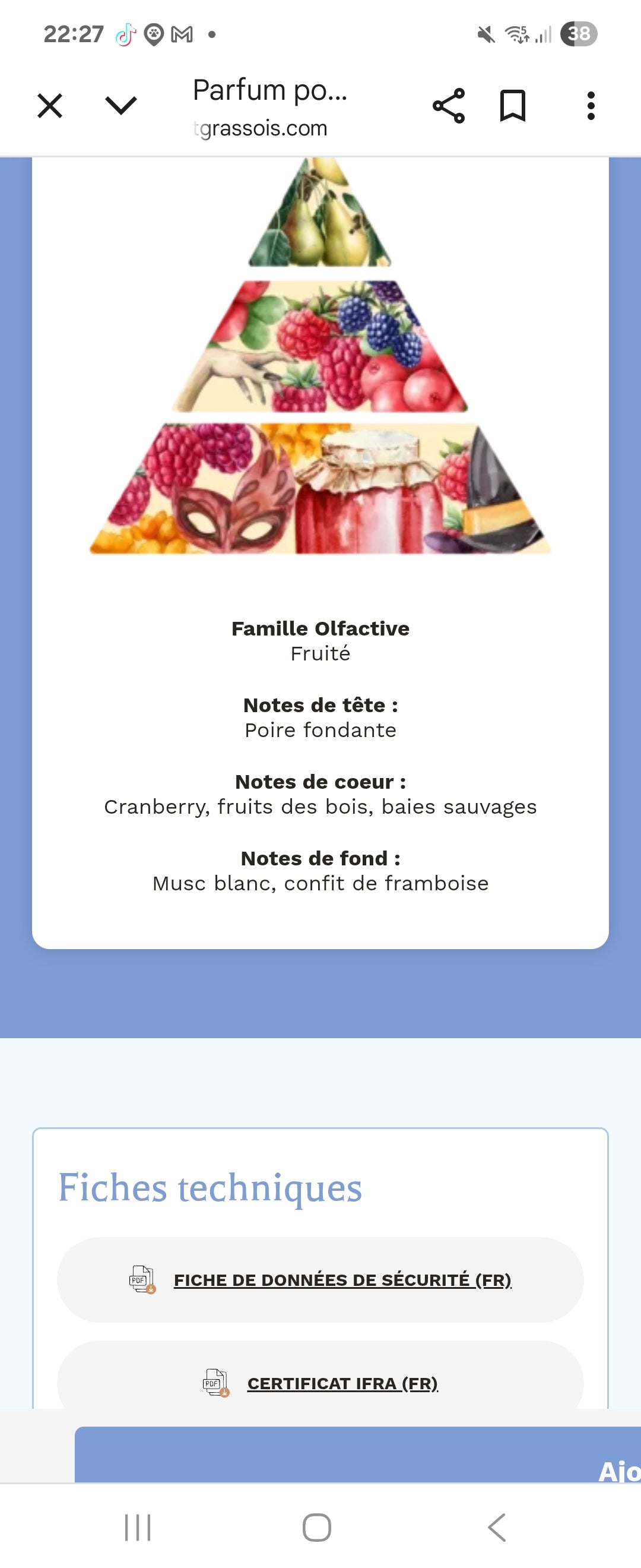 Fondant parfumee