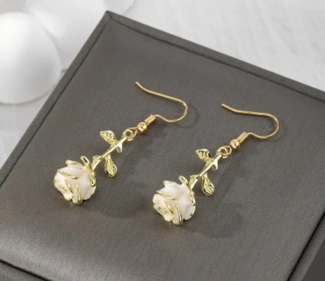 Boucle  d'oreilles Éclat de rose